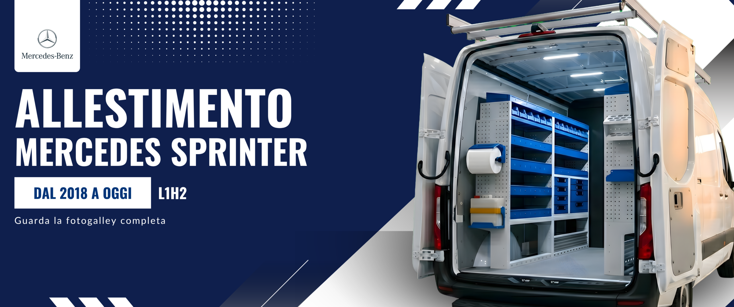 Allestimento Mercedes Sprinter (anno dal 2018 a Oggi) L1H2