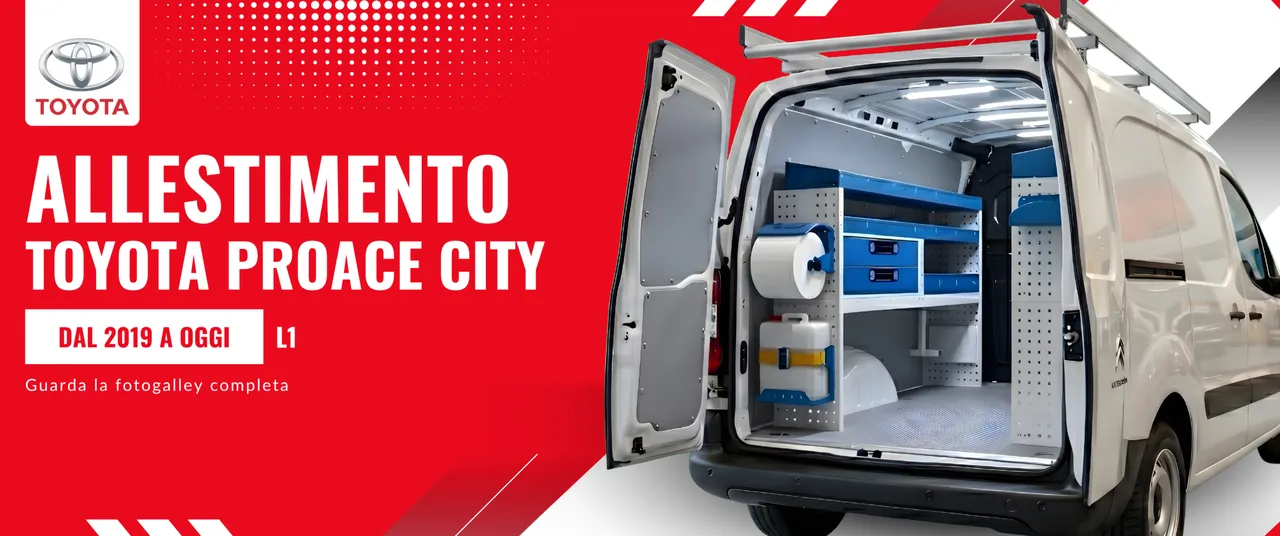 Allestimento Toyota Proace City (anno dal 2019 a Oggi) L1
