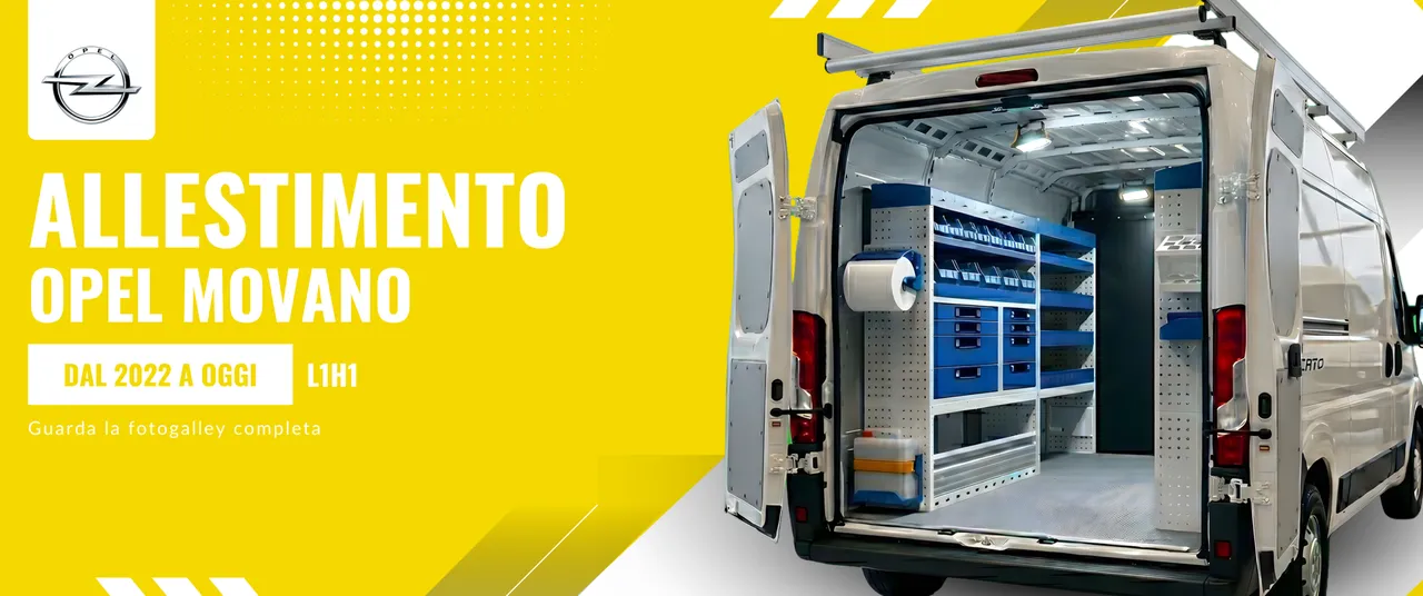 Allestimento Opel Movano (anno dal 2022 a Oggi) L1H1