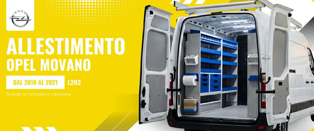 Allestimento Opel Movano (anno dal 2010 al 2021) L2H3