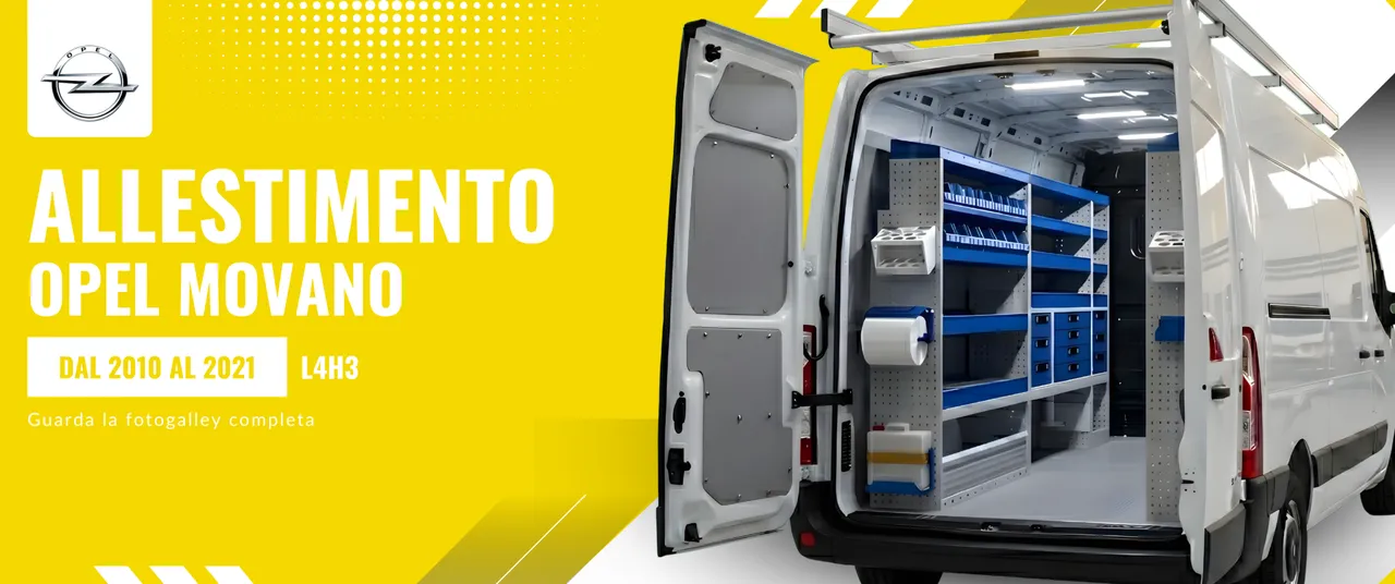 Allestimento Opel Movano (anno dal 2010 al 2021) L4H3