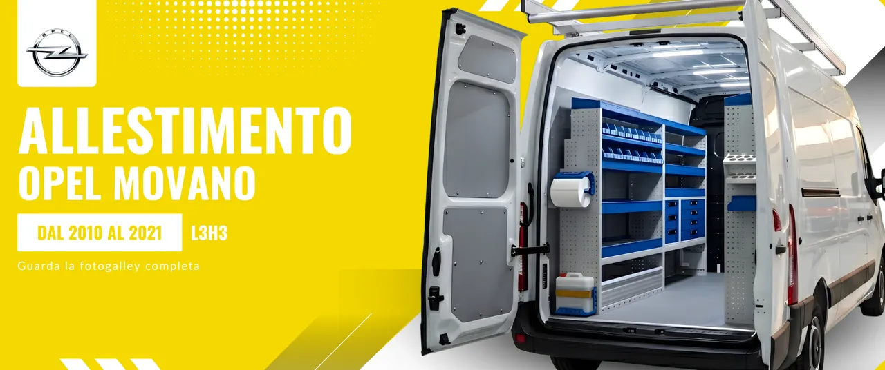 Allestimento Opel Movano (anno dal 2010 al 2021) L3H3