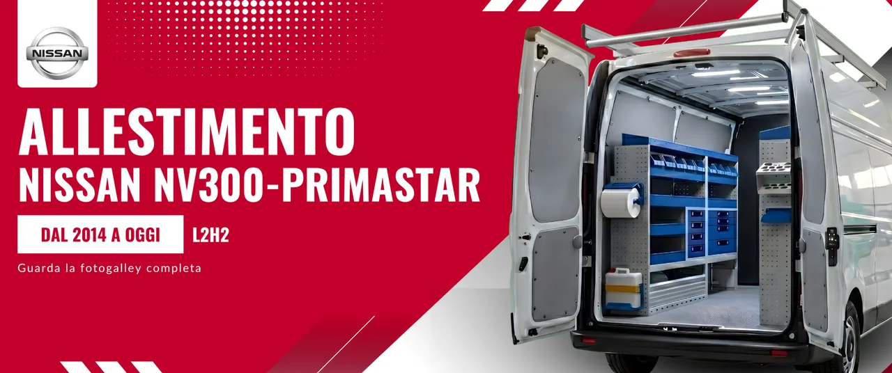 Allestimento Nissan NV300-Primastar (anno dal 2014 a Oggi) L1H2