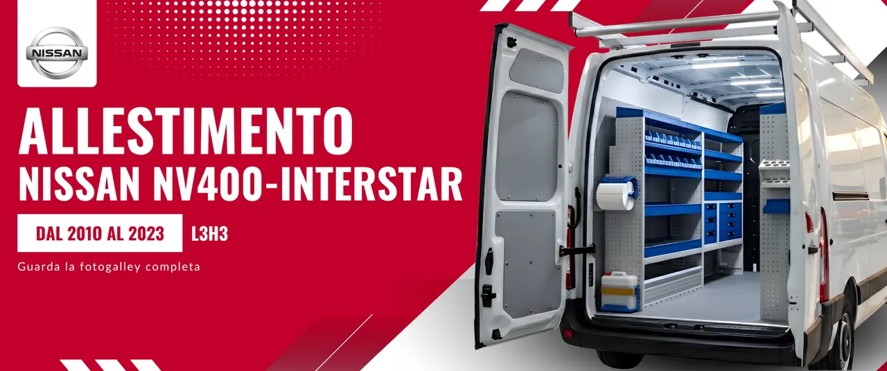 Allestimento Nissan NV400-Interstar (anno dal 2010 al 2023) L3H3