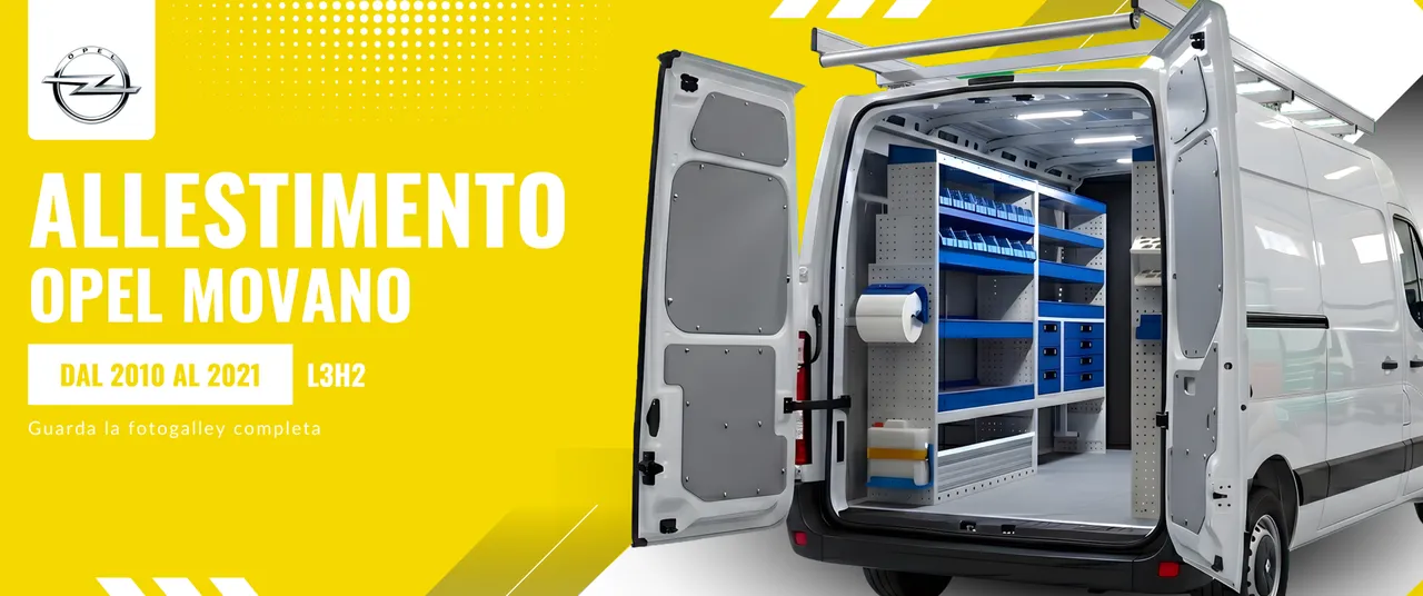 Allestimento Opel Movano (anno dal 2010 al 2021) L3H2