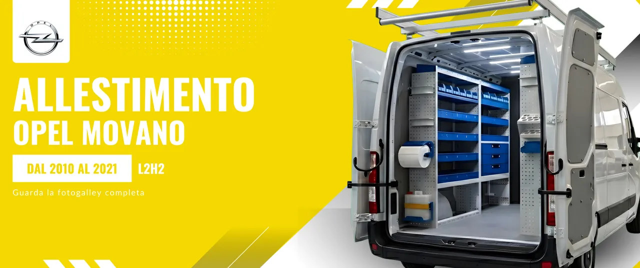 Allestimento Opel Movano (anno dal 2010 al 2021) L2H2