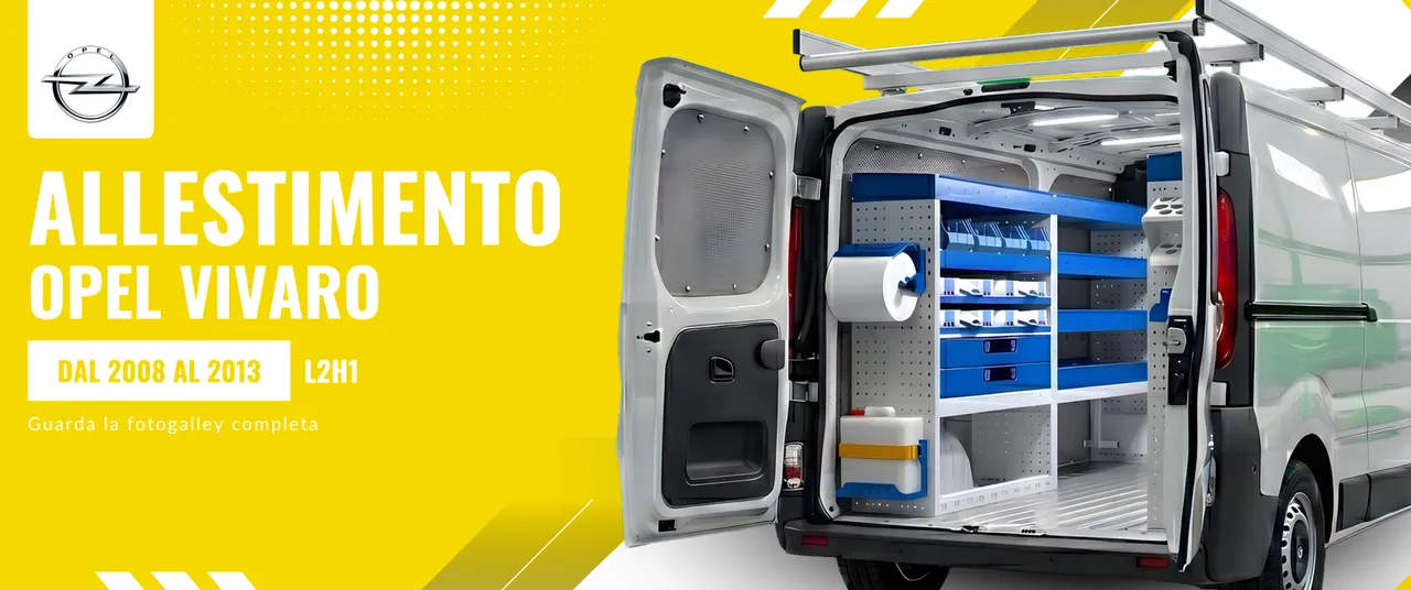 Allestimento Opel Vivaro (anno dal 2008 al 2013) L2H1