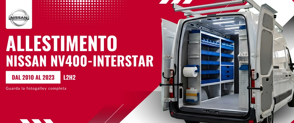 Allestimento Nissan NV400-Interstar (anno dal 2010 al 2023) L2H2