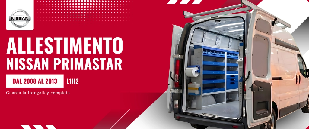 Allestimento Nissan Primastar (anno dal 2008 al 2013) L1H2