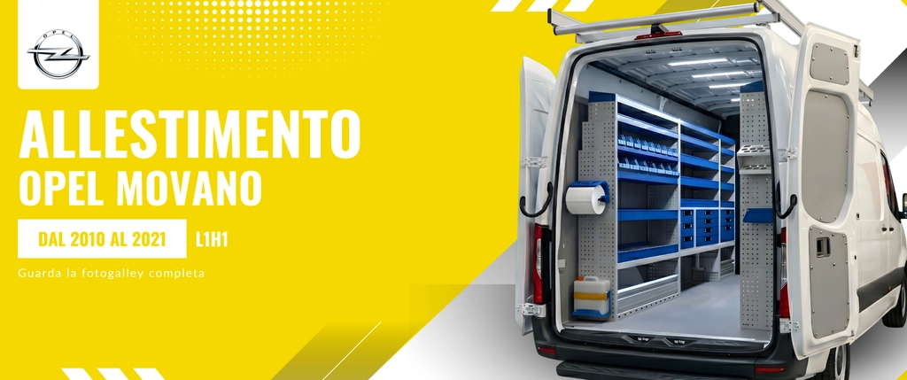 Allestimento Opel Movano (anno dal 2010 al 2021) L1H1