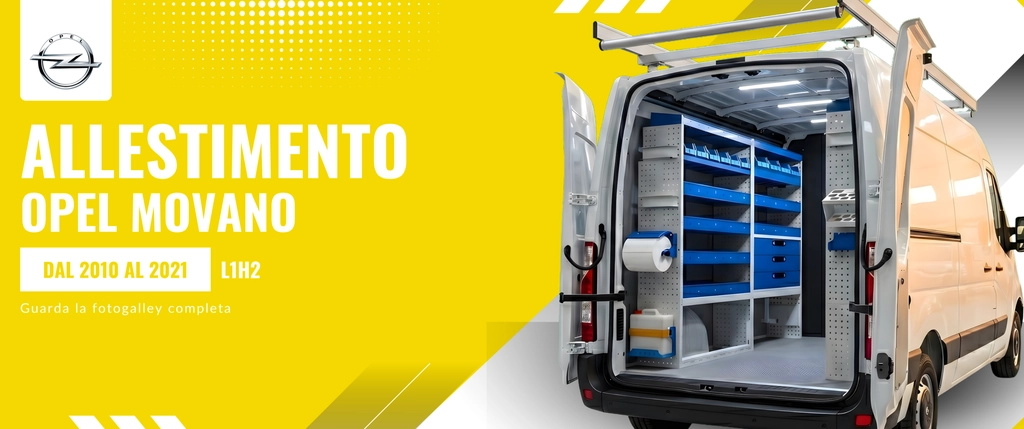 Allestimento Opel Movano (anno dal 2010 al 2021) L1H2