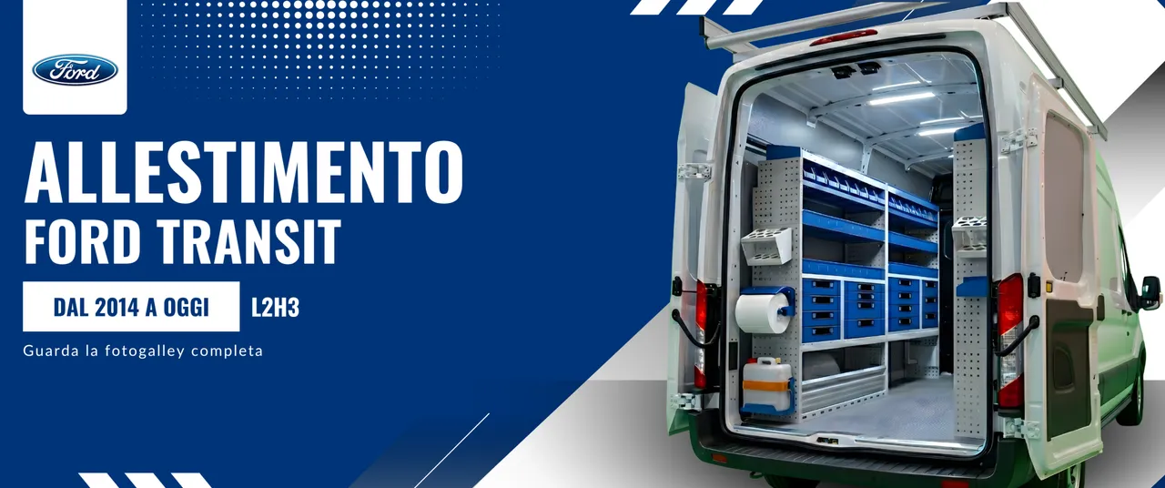 Allestimento Ford Transit (anno dal 2014 a Oggi) L2H3