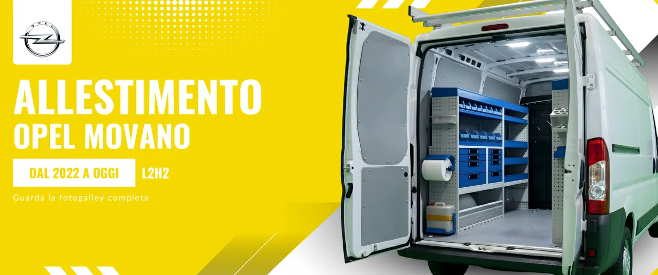 Allestimento Opel Movano (anno dal 2022 a Oggi) L2H2