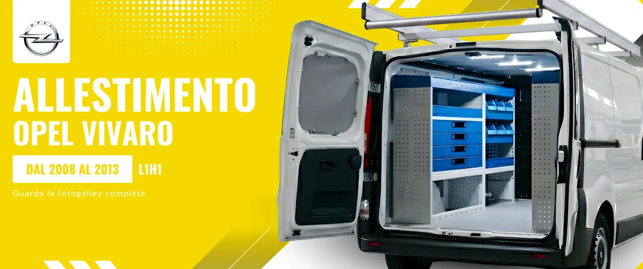 Allestimento Opel Vivaro (anno dal 2008 al 2013) L1H1
