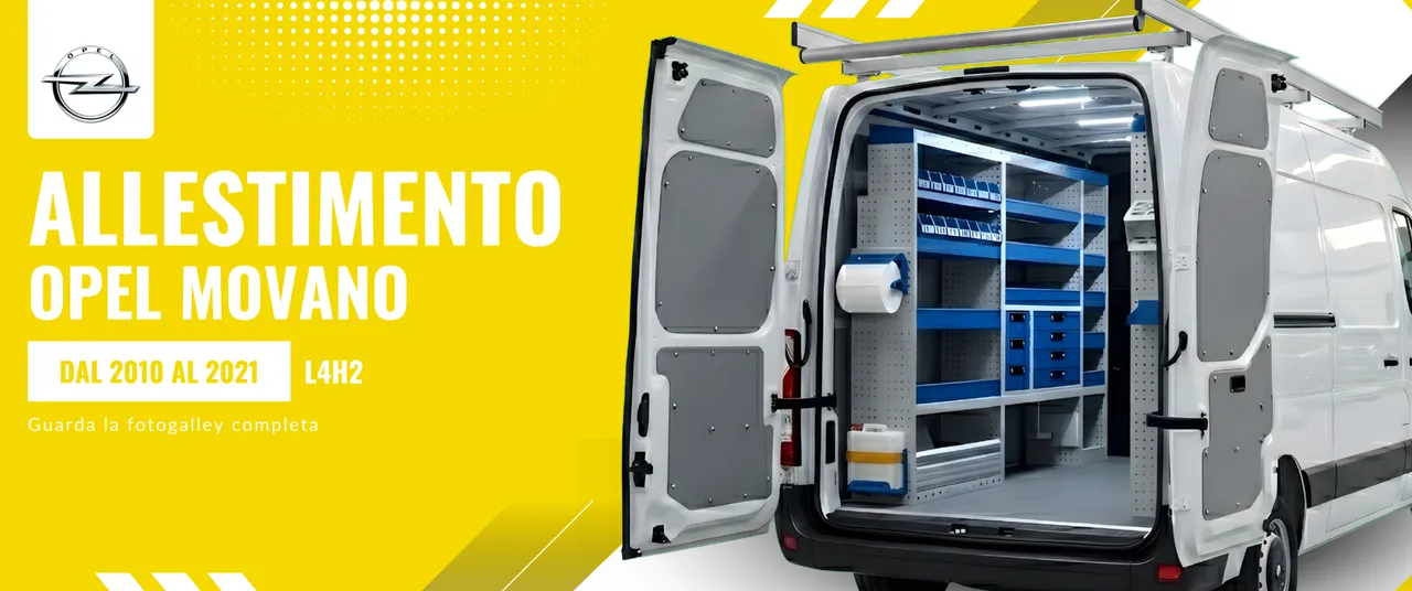 Allestimento Opel Movano (anno dal 2010 al 2021) L4H2