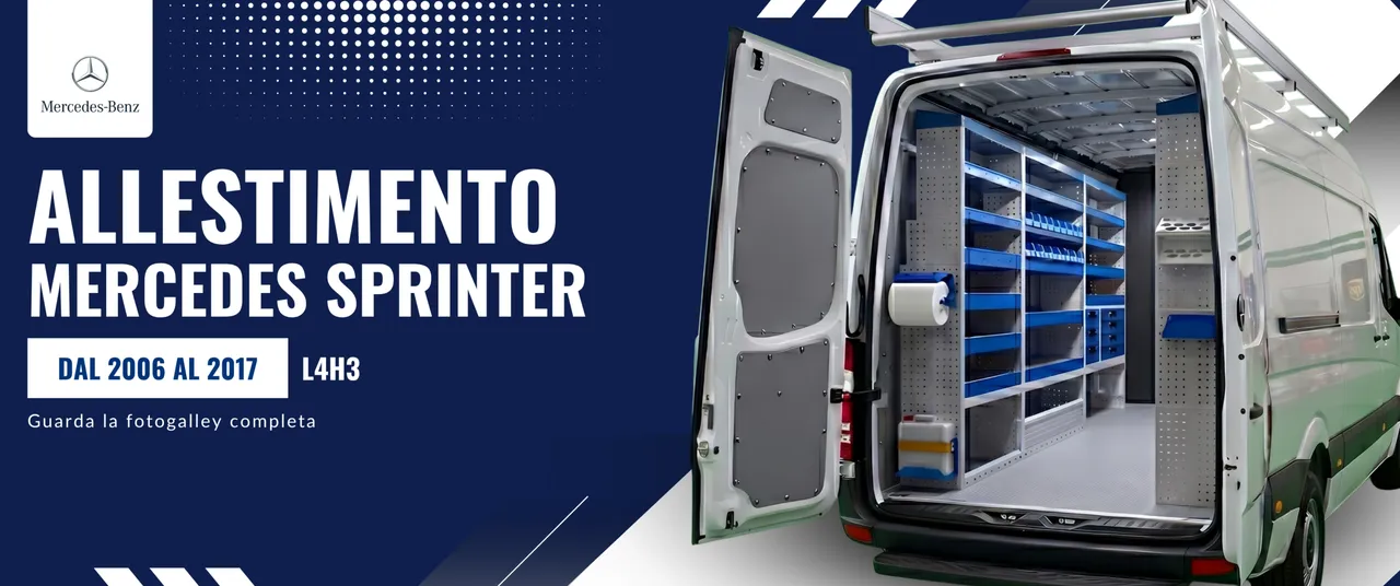Allestimento Mercedes Sprinter (anno dal 2006 al 2017) L4H3